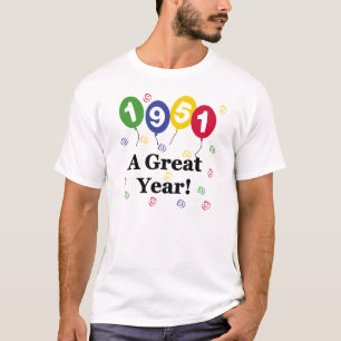 1951年すばらしい年の誕生日 Tシャツ