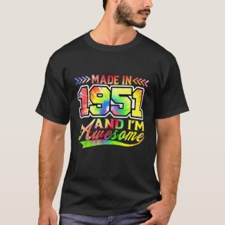1951年に作られ、私は絞り染めバレ素晴らしットカラフルだ Tシャツ