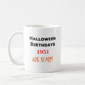 1951年のハロウィンの誕生日 コーヒーマグカップ (左)