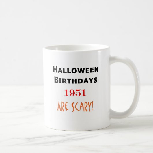 1951年のハロウィンの誕生日 コーヒーマグカップ (右)