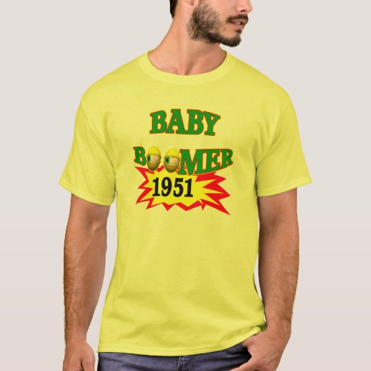 1951年のベビーブーマー Tシャツ (正面)