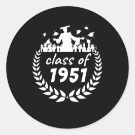 1951年の卒業又は懇親会デザイン ラウンドシール