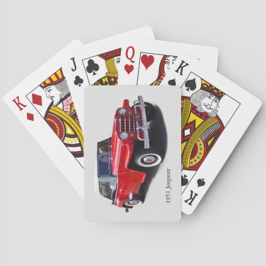 1951年ジェプ遊スターのカード トランプ (裏面)