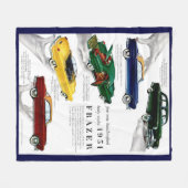 1951年フレーザー自動車広告 フリースブランケット (正面(横))