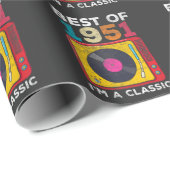 1951年生まれヴィンテージ70th誕生日ヴィニルスクラシック ラッピングペーパー (ロールコーナー)