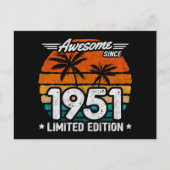 1951年生まれ1951年以来の1951年限定レトロ素晴らし。 ポストカード (正面)
