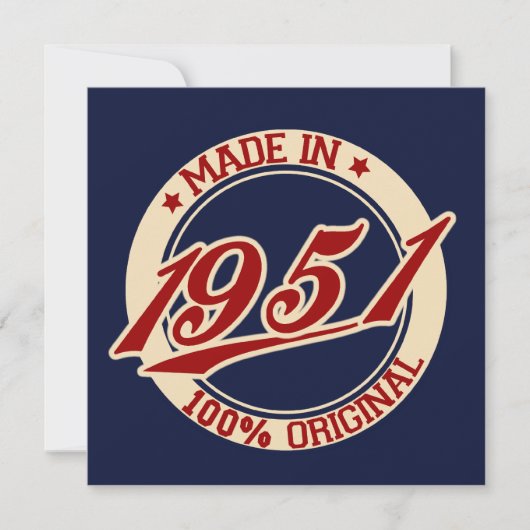 1951年製 カード (正面)