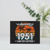 1951年限定 レトロ 素晴らしい 1951年から ポストカード (スタンド正面)