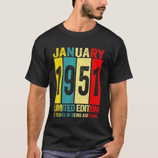 1951年1月限定版71年の畏敬 Tシャツ (正面)