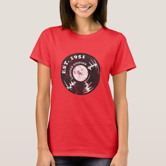 1951年70誕生日 Tシャツ (正面)