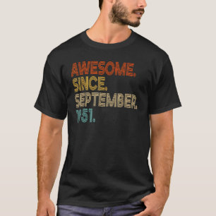 1951年9月素晴らし72日バレ以来72歳 Tシャツ