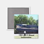 1951年GP-7ディーゼル機関車 マグネット (正面/裏面)