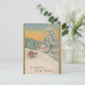 1951明けましておめでとうの郵便はがき シーズンポストカード (スタンド正面)