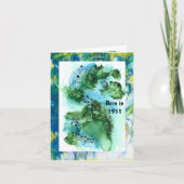 1951生まれ年の誕生日おもしろい事実 カード (正面)