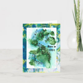 1951生まれ年の誕生日おもしろい事実 カード