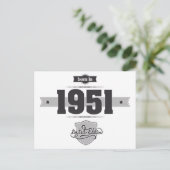 1951生まれ年(Dark&Lightgrey) ポストカード (スタンド正面)