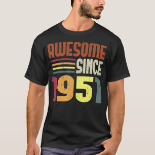 1951素晴らし年から72番目の誕生日レトロヴィンテージ Tシャツ