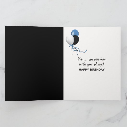 1951誕生日おもしろいファクトカード カード (内部)