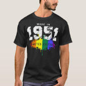 1951誕生日ゲイLGBT Tシャツ (正面)