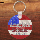 1951誕生日ベビーブーマーカスタムキーホルダー キーホルダー (正面)