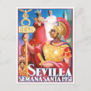 1951 Sevilla Spainヴィンテージ旅行はがき ポストカード
