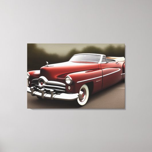 1952クラシックカーキャンバス印刷 キャンバスプリント (正面)