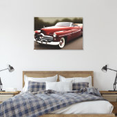1952クラシックカーキャンバス印刷 キャンバスプリント (インサイチュ (寝室))