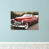 1952クラシックカーキャンバス印刷 キャンバスプリント (インサイチュ (ウッドフロア))