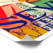 1952フェリアデセビラヴィンテージトラベル ポスター (角)