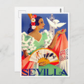 1952フェリアデセビラヴィンテージトラベル ポストカード (正面/裏面)