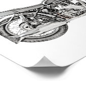 1952ベロッセットヴェノムオートバイイラストレーション ポスター (角)