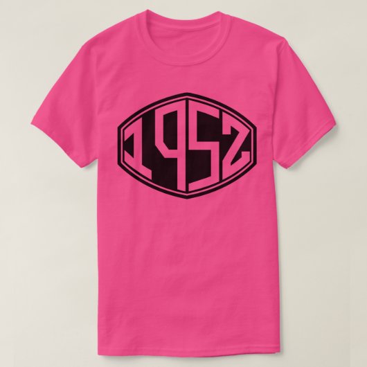1952レトロヒップスター誕生日 Tシャツ (デザイン正面)