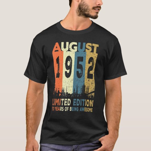 1952威厳がある年70誕生日70年 Tシャツ (正面)