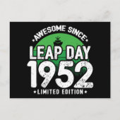 1952年から素晴らしい うるう年2月29日 誕生日 ポストカード (正面)