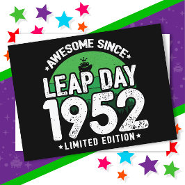 1952年から素晴らしい うるう年2月29日 誕生日 ポストカード