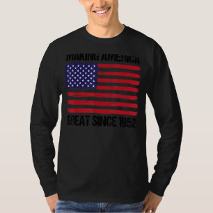 1952年から70番目の誕生日が素晴らしアメリカを創る Tシャツ