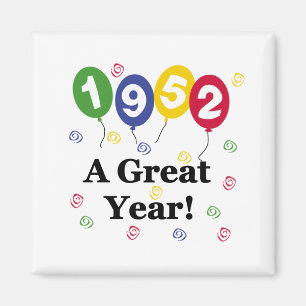 1952年すばらしい年の誕生日 マグネット