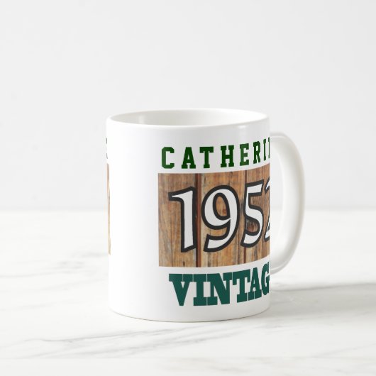 1952年の誕生-誕生祝い コーヒーマグカップ (正面右)