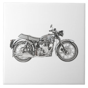 1952年のVelocetteの毒液のオートバイ タイル