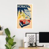 1952年モナコグランプリ ヴィンテージ レースポスター ポスター (ホームオフィス)