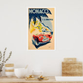 1952年モナコグランプリ ヴィンテージ レースポスター ポスター (キッチン)