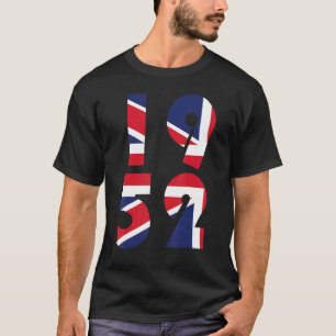 1952年ユニオンジャック・クイーン第70回プラチナジュビリー Tシャツ