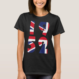 1952年ユニオンジャック・クイーン第70回プラチナジュビリー Tシャツ