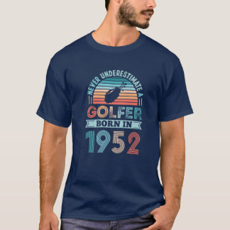 1952年生まれのゴルファー70番目の誕生日ゴルフの贈り物 Tシャツ