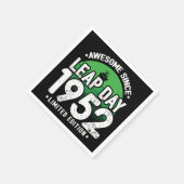 1952年素晴らし閏年日以後2月29誕生日 スタンダードカクテルナプキン (角)