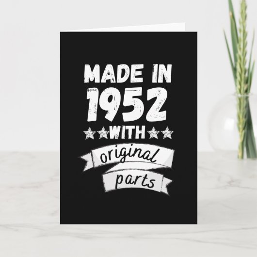 1952年製のオリジナルパーツ付き カード (正面)