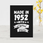 1952年製のオリジナルパーツ付き カード (黄色い花)