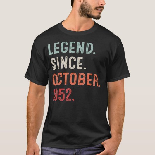 1952年10月以来70年の伝説M Tシャツ (正面)
