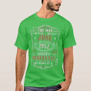 1952年6月人類伝説70誕生日70年 Tシャツ