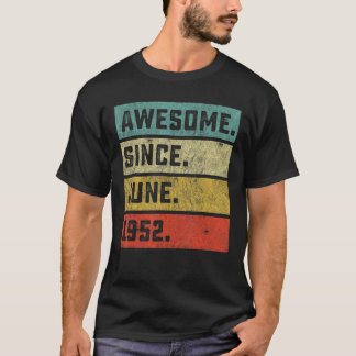 1952年6月以素晴らし降70誕生日70歳 Tシャツ